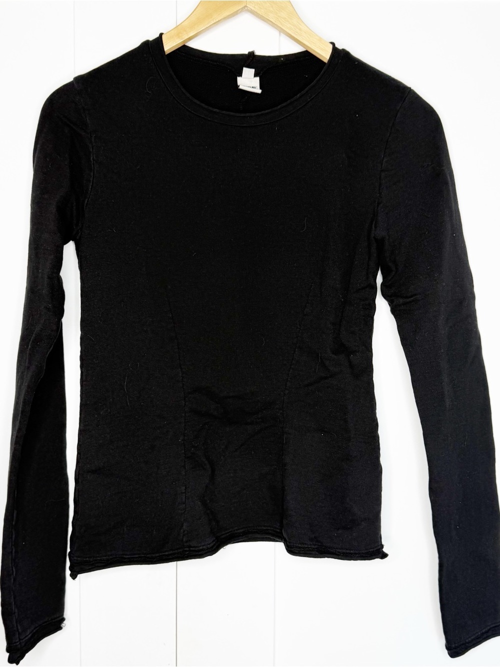 Prairie Underground long sleeve top
XS black princess darts organic cotton USA